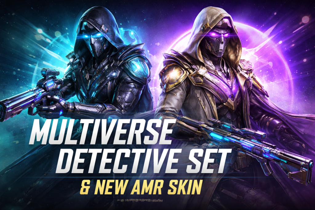 Multiverse Detective Set PUBG with AMR skin in 4.3 update