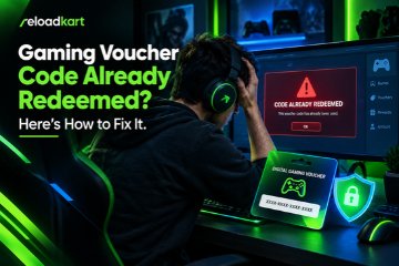 Gaming voucher code already redeemed error on a computer screen